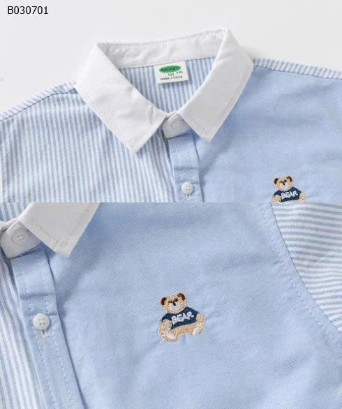 ÁO SƠ MI BÉ TRAI TAY NGẮN KACADY-Sỉ 122k