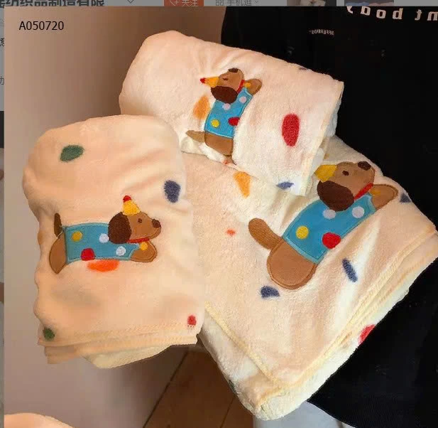 Khăn Cún Chấm Bi -Sỉ giá 80k/1 set 