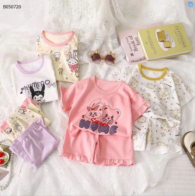 SET THUN MẶC NHÀ CHO BÉ-Sỉ giá 69k-1 bộ