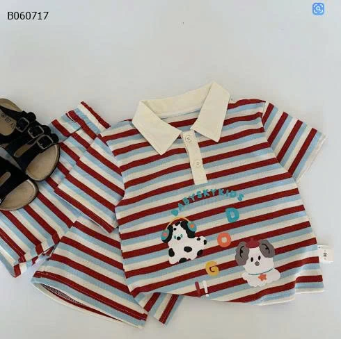 SET BỘ POLO KẺ CỘC TAY BT-Sỉ giá 178K