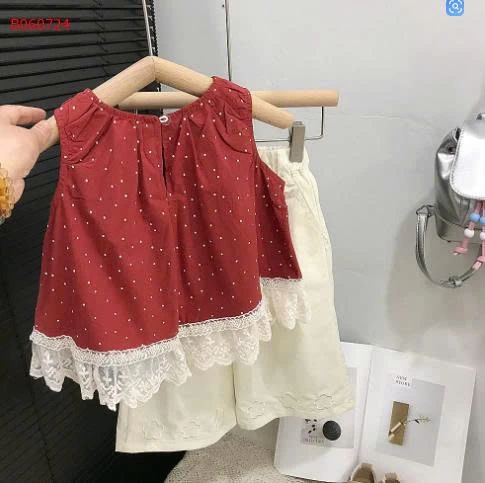 SÉT ÁO ĐỎ BI MIX QUẦN SUÔNG BG- sỉ 206k