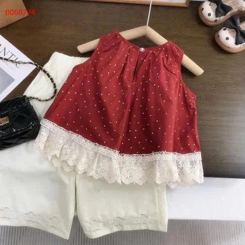 SÉT ÁO ĐỎ BI MIX QUẦN SUÔNG BG- sỉ 206k