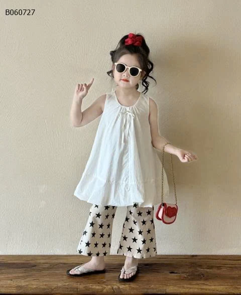 SET ÁO VÁY SÁT NÁCH MIX QUẦN ỐNG LOE BG- sỉ 273k