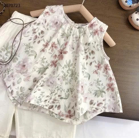 SÉT ÁO HOA SÁT NÁCH MIX QUẦN SUÔNG - sỉ 213k