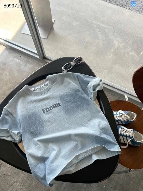 Áo thun tay ngắn màu phun XANH  AMBB-Sỉ 138k