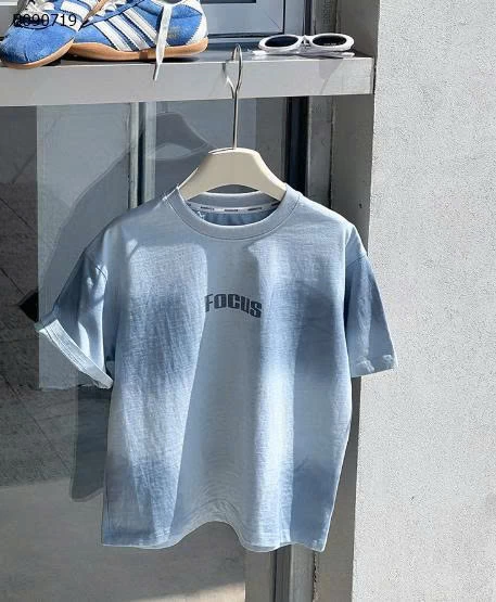 Áo thun tay ngắn màu phun XANH  AMBB-Sỉ 138k