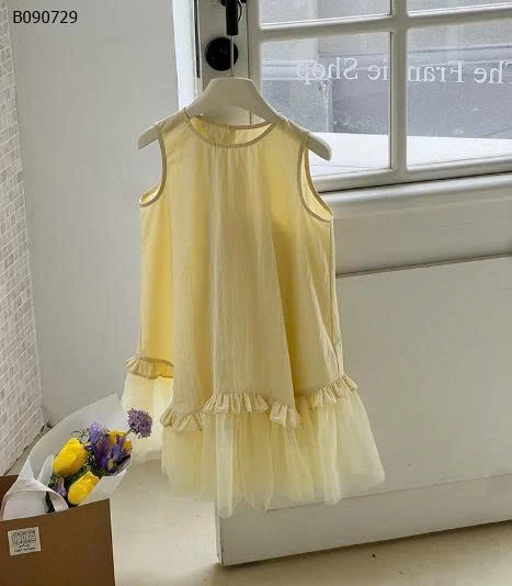 Váy lưới màu vàng cho BG AMBB-Sỉ 170k