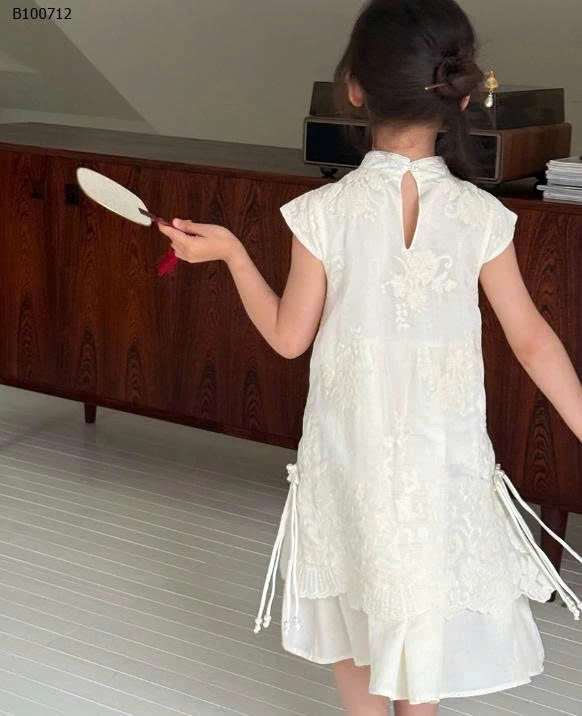 Váy sườn xám thêu Tencel nhà AMBB - Sỉ giá Sz 90-150 #240k Sz 160 #259k. Sz 170 # 280k