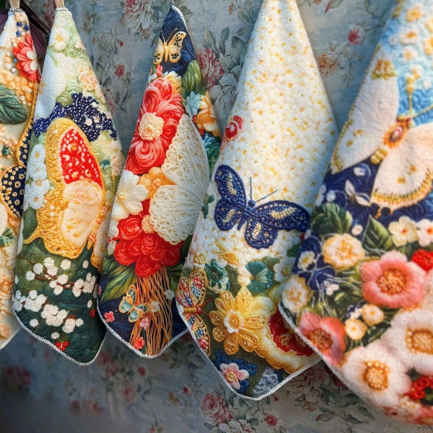 SET 10 KHĂN LAU TAY HOA NHÀ-Sỉ giá  103k/1 set 10 khăn