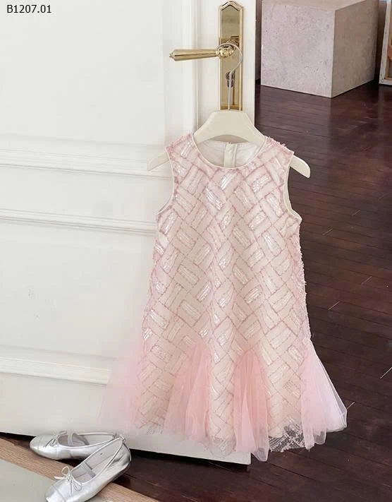 VÁY SÁT NÁCH HỒNG CHO BÉ GÁI HÃNG AMBB-Sỉ giá  sz 90-150: 272k sz 160: 294k sz 170: 315k