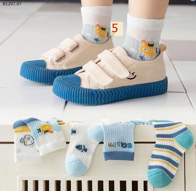 SET 5 ĐÔI TẤT ĐIỀU HÒA CHO BÉ  -Sỉ giá 48k/set 