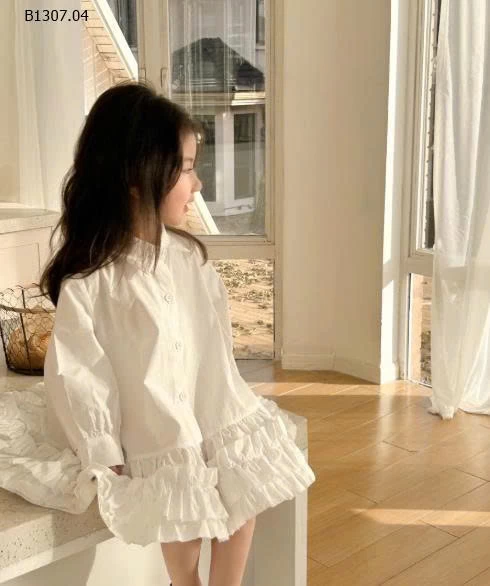 VÁY SƠ MI BÈO CHO BÉ GÁI - Sỉ giá 135k