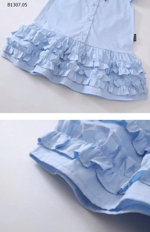 Váy tay bay nhỏ gắn nơ bé gái-Sỉ giá 132k