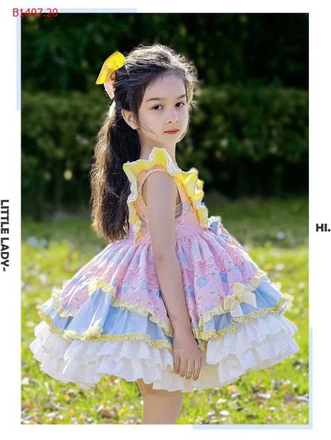Váy Công Chúa Lolita cao cấp cho bé kèm nơ tóc- sỉ 623k 