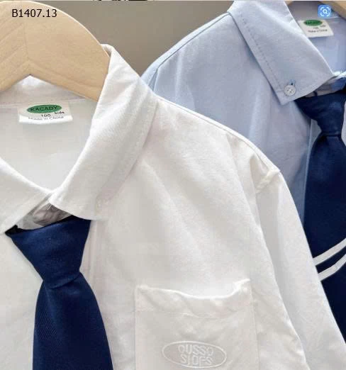  ÁO SƠ MI DÀI TAY KÈM CÀ VẠT KACADY -Sỉ 134k