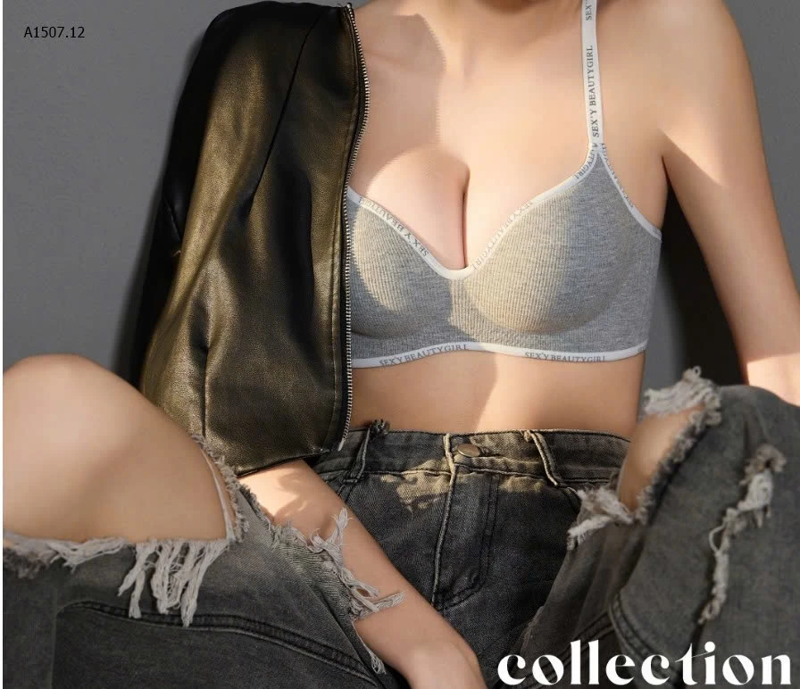 ÁO BRA VIỀN CHỮ KO GỌNG - sỉ 84k/set 2c chọn màu