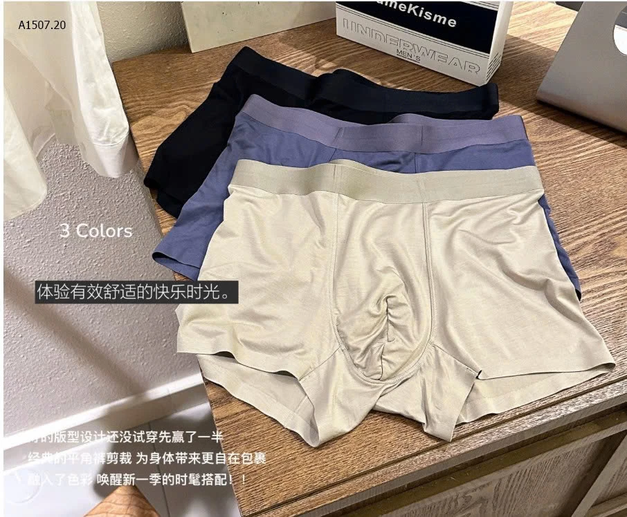 HỘP 3 QUẦN SỊP ĐÙI NAM CAMEKISME  - sỉ 135k