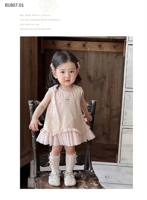 VÁY SÁT NÁCH CHO BÉ GÁI-Sỉ giá 147k