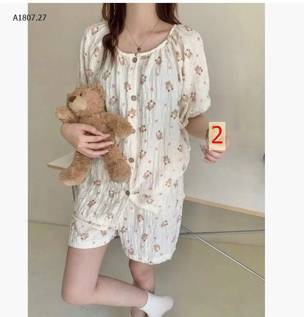 BỘ NGỦ VẢI NHÚN DỄ THƯƠNG - sỉ 145k