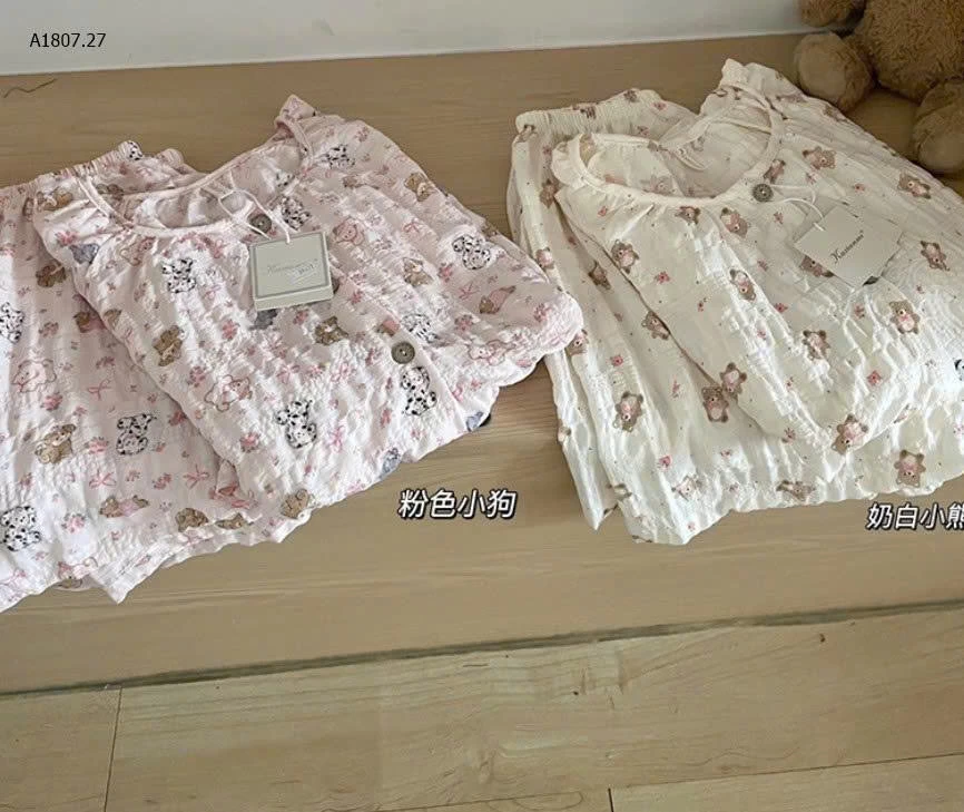 BỘ NGỦ VẢI NHÚN DỄ THƯƠNG - sỉ 145k