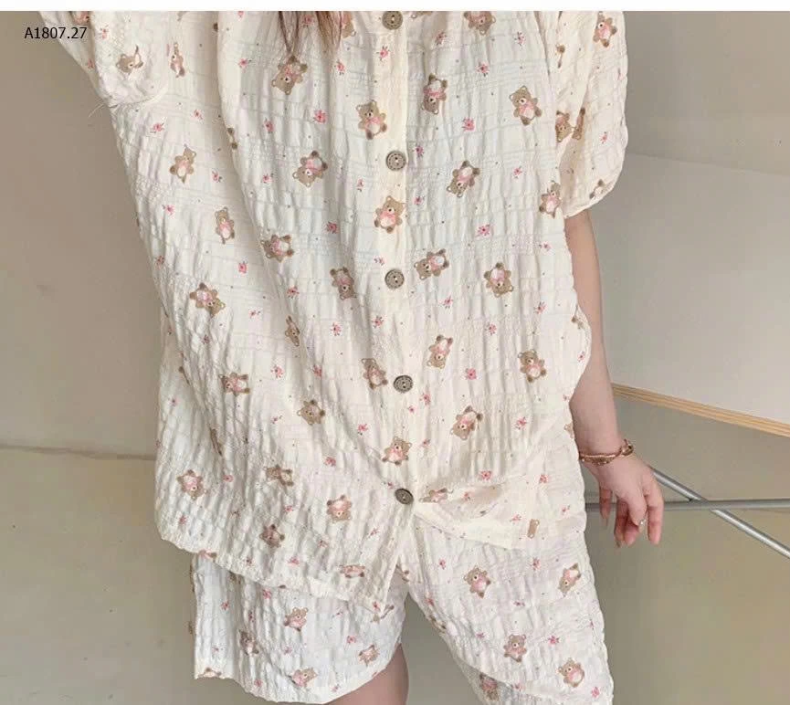 BỘ NGỦ VẢI NHÚN DỄ THƯƠNG - sỉ 145k