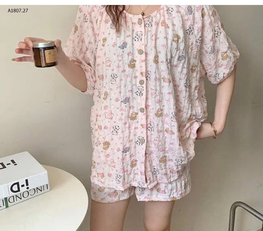 BỘ NGỦ VẢI NHÚN DỄ THƯƠNG - sỉ 145k