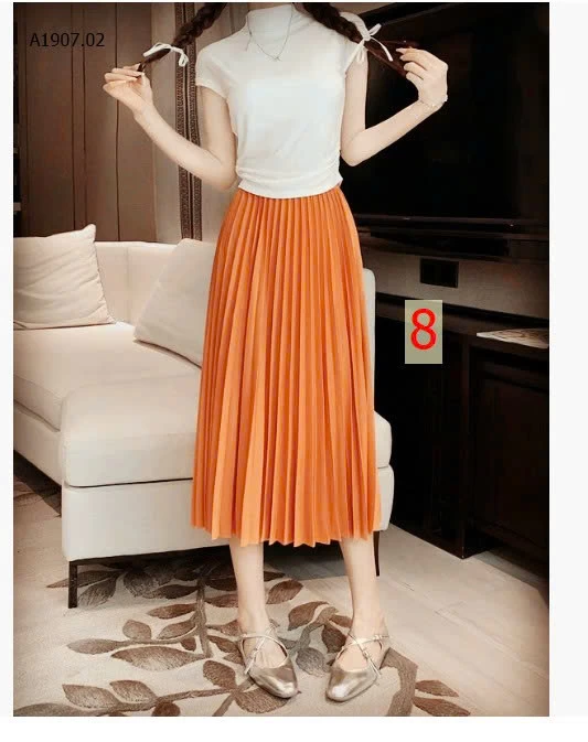 CHÂN VÁY DÀI XẾP LY - sỉ 120k