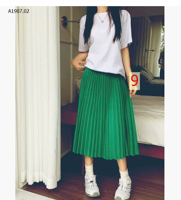 CHÂN VÁY DÀI XẾP LY - sỉ 120k