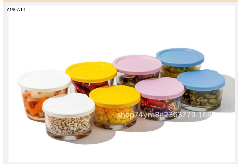 SET 6 LỌ THUỶ TINH ĐỰNG THỰC PHẨM - sỉ 106k/set 6 hũ