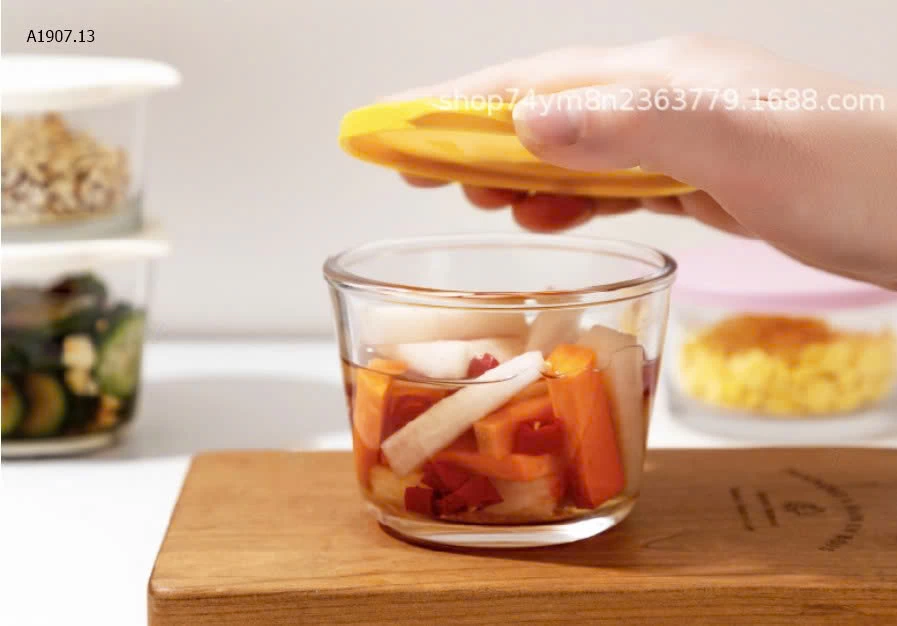 SET 6 LỌ THUỶ TINH ĐỰNG THỰC PHẨM - sỉ 106k/set 6 hũ