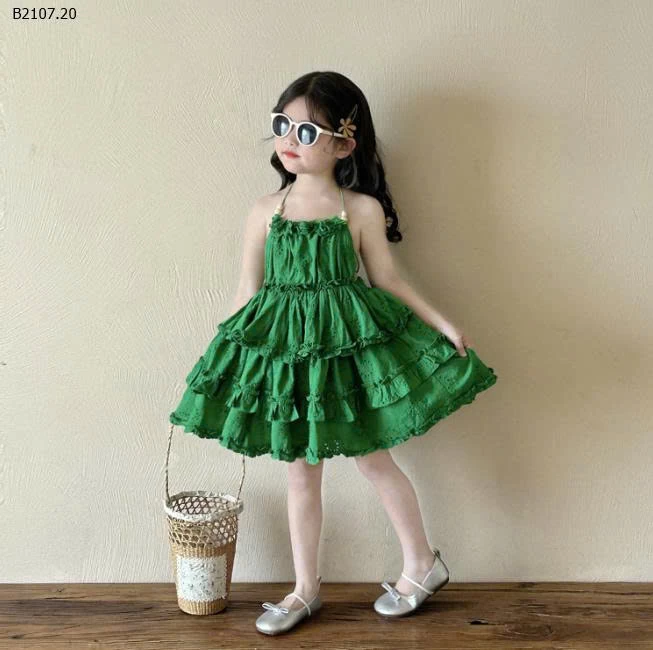 VÁY CỔ YẾM XÒE BỒNG HỞ LƯNG BG-Sỉ giá 269k