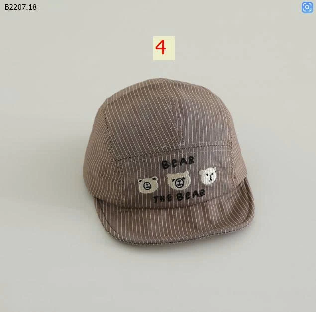 MŨ LƯỠI TRAI GẤU CHO BÉ-Sỉ giá 68k