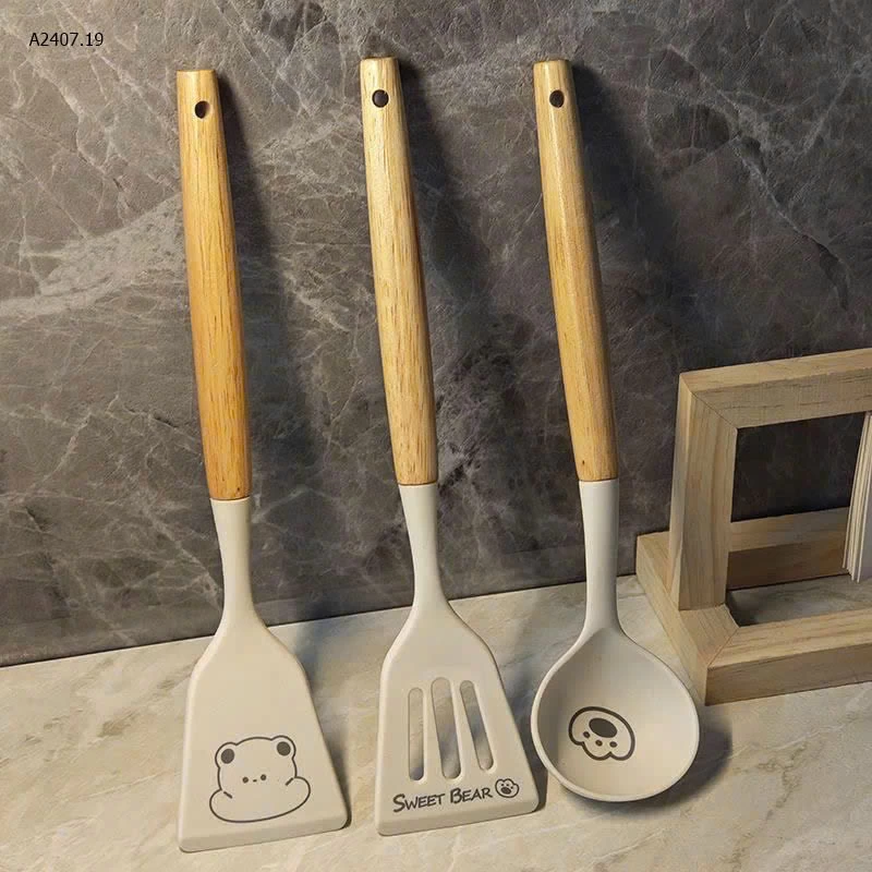 Set 3 muỗng  “Sweet Bear” xinh xắn - sỉ 69k/set 3 món