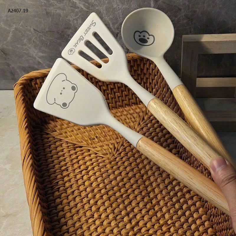 Set 3 muỗng  “Sweet Bear” xinh xắn - sỉ 69k/set 3 món