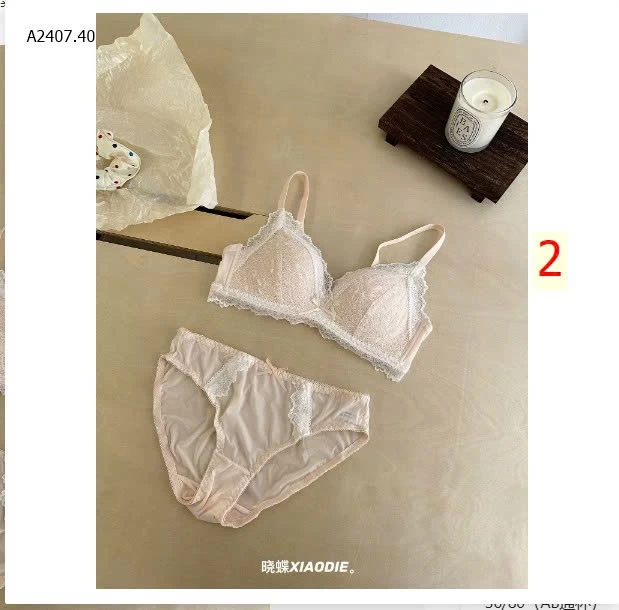  BỘ ĐỒ LÓT ĐÍNH NƠ NỮ-Sỉ giá 133K