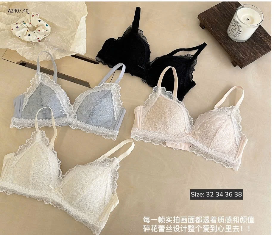  BỘ ĐỒ LÓT ĐÍNH NƠ NỮ-Sỉ giá 133K