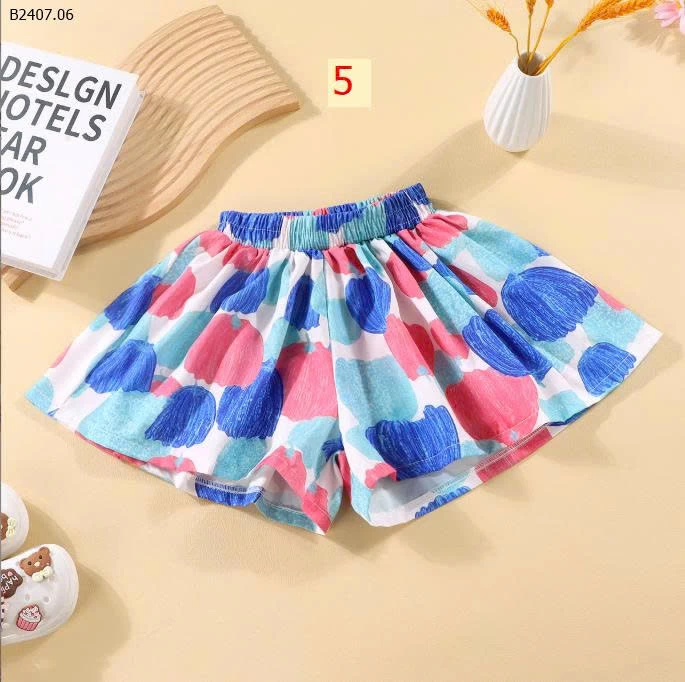 QUẦN HOẠ TIẾT ỐNG RỘNG CHO BÉ -Sỉ 45k