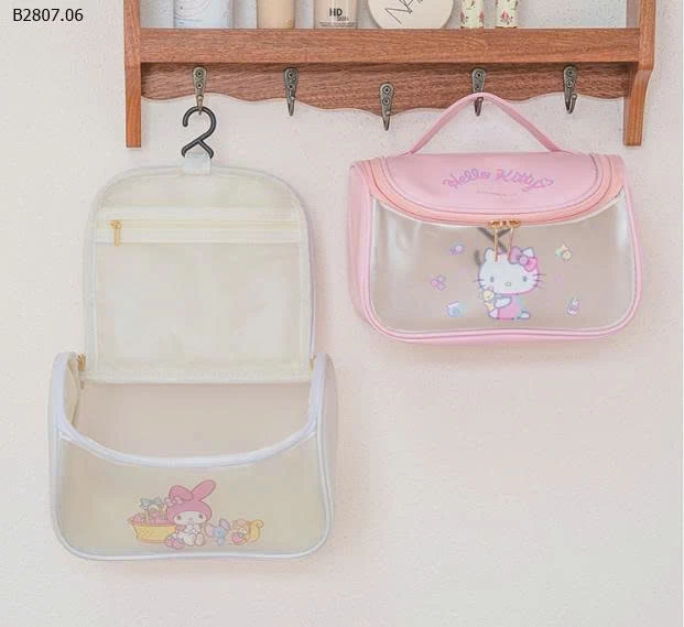 TÚI ĐỰNG MĨ PHẨM HELLO KITTY  - sỉ 73k