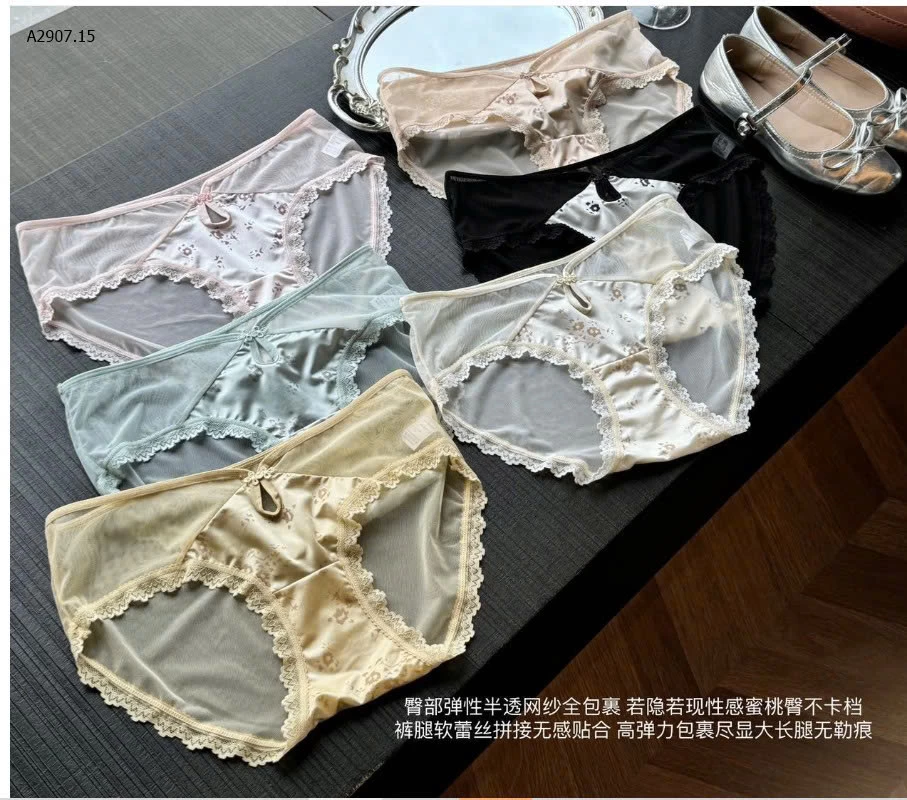 SET 3 QUẦN CHIP PHỐI REN CHO NỮ - sỉ 107k/set