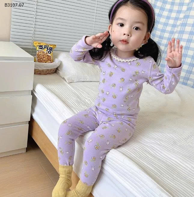 BỘ COTTON DÀI TAY BÉ GÁI-Sỉ giá 68k
