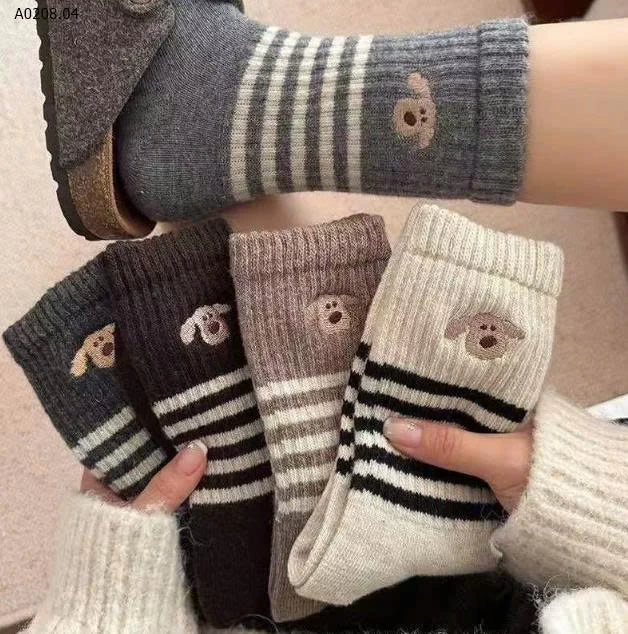 SET 6 ĐÔI TẤT NỮ- Sỉ 50k/1 set 6 đôi mix màu 