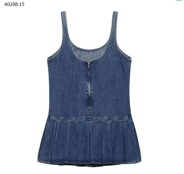 VÁY 2 DÂY DENIM KASLEAD NỮ- sỉ 255k