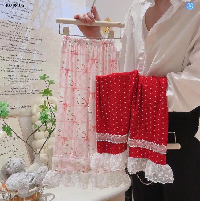  BỘ DÀI TAY CHẤM BI PHỐI REN BG - sỉ Sỉ giá 90-130   105K 140-170    120K