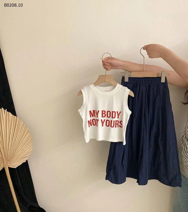 SET ÁO 3 LỖ MIX QUẦN BOM BÉ GÁI - Sỉ giá áo 115k, quần 155k