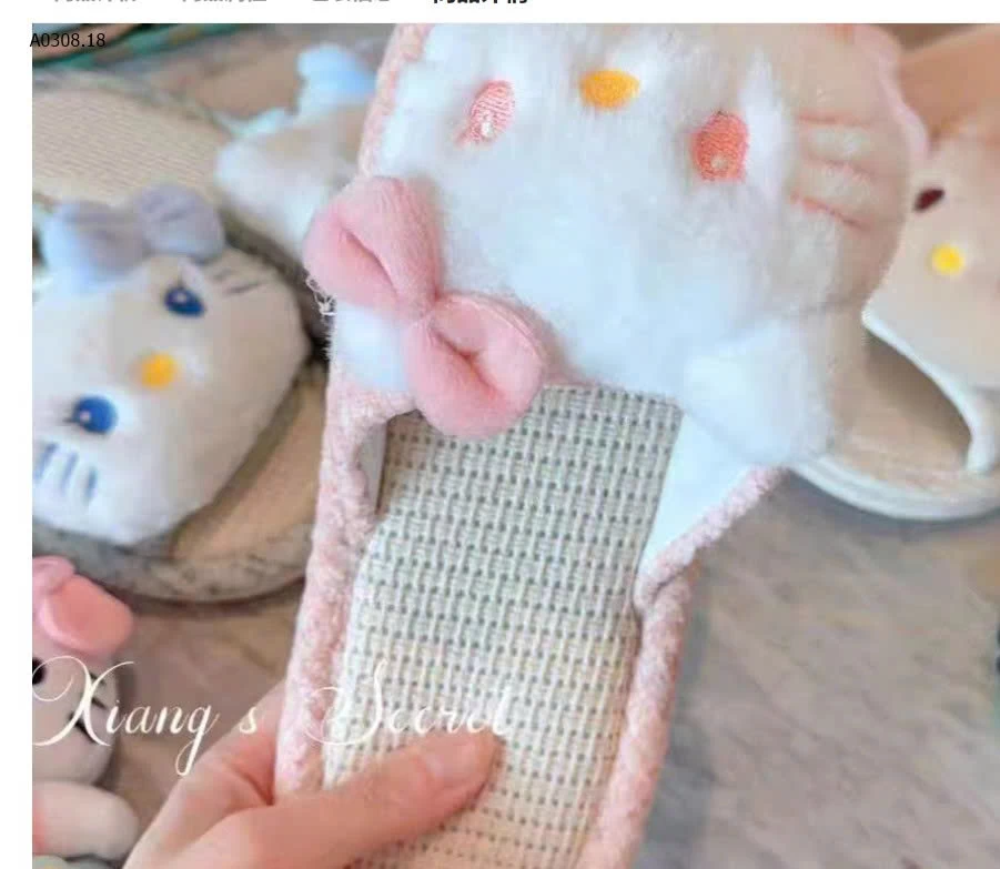 DÉP ĐI TRONG NHÀ HELLO KITTY- sỉ 65k