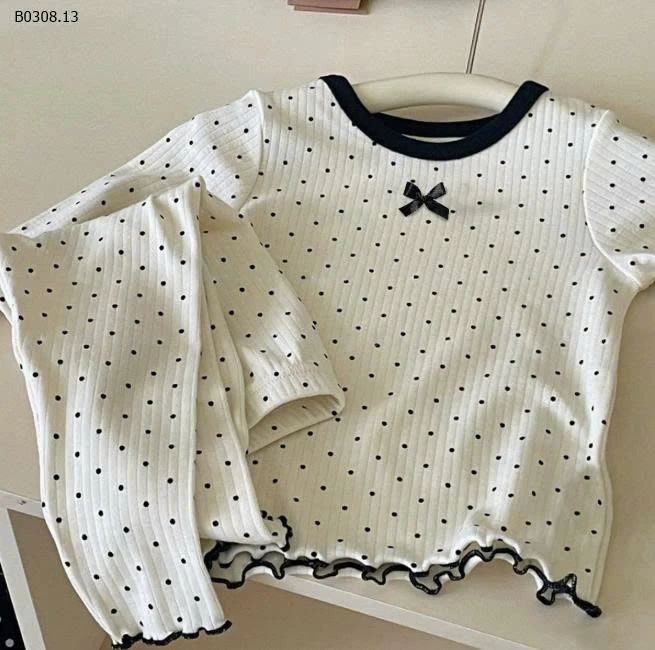 BỘ DÀI CHẤM BI NƠ CHO BÉ GÁI-Sỉ giá 75k