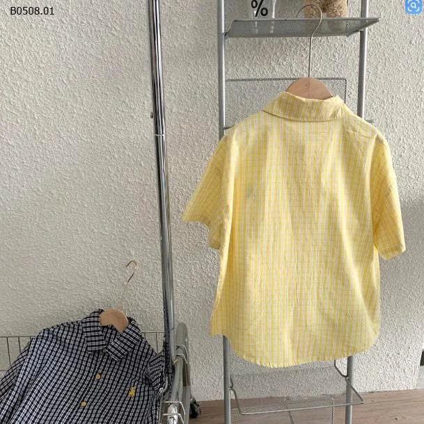 ÁO SƠ MI KẺ CARO AOAOKIDS BT - sỉ 150k