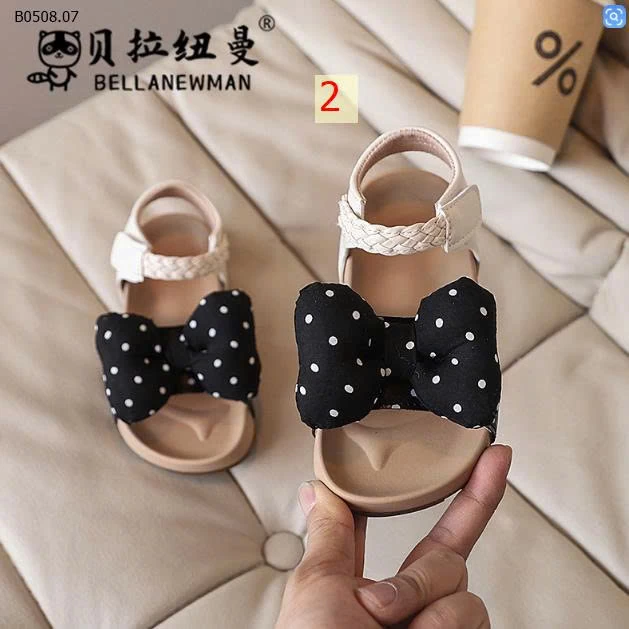 SANDAL NƠ CHẤM BI BELLANEWMAN BG - sỉ sz 23-28: 130k  sz 29-34: 140k 