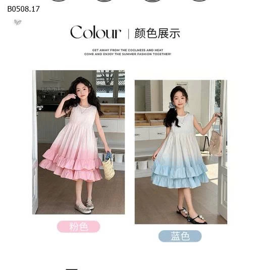 VÁY PHA MÀU BG SZ LỚN -sỉ 225k