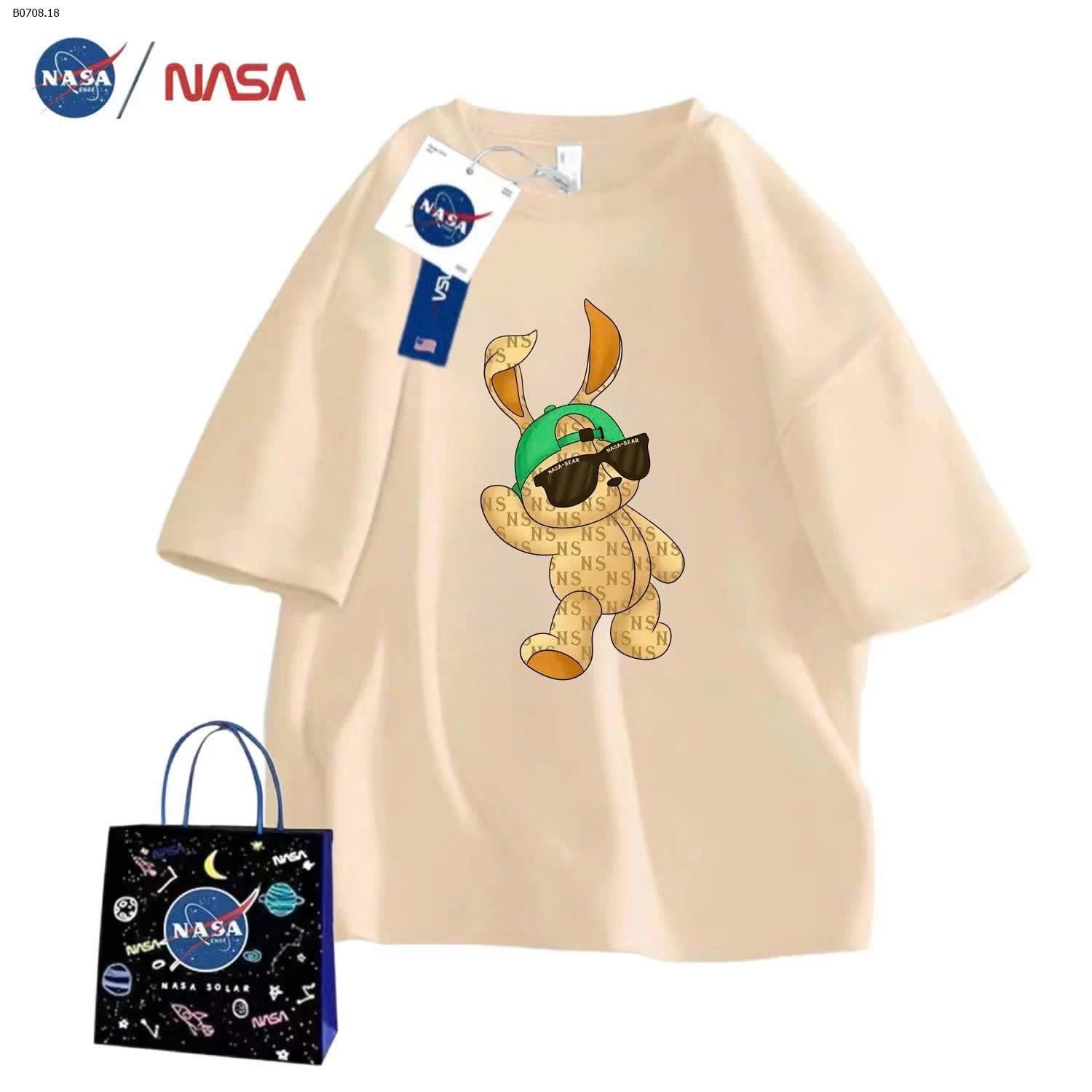 SET 2 ÁO PHÔNG NASA  BT CUTE - sỉ 116k/set 2c như hình